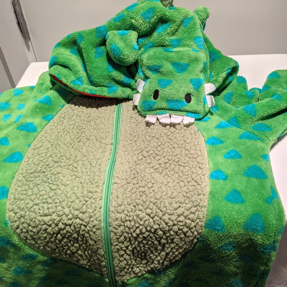 Set of two Onesie hooded fleece pyjamas